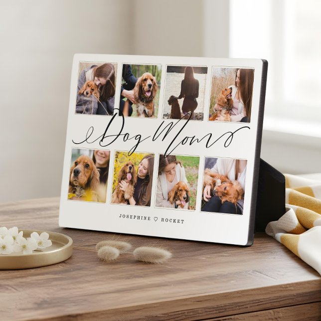 Plaque Photo Gift for Dog Mom | Family Photo Keepsake Collage (Gift for Dog Mom | Family Photo Keepsake Collage Plaque)