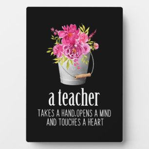 Plaque Photo Gifts Teacher   A Teacher Takes A Hand