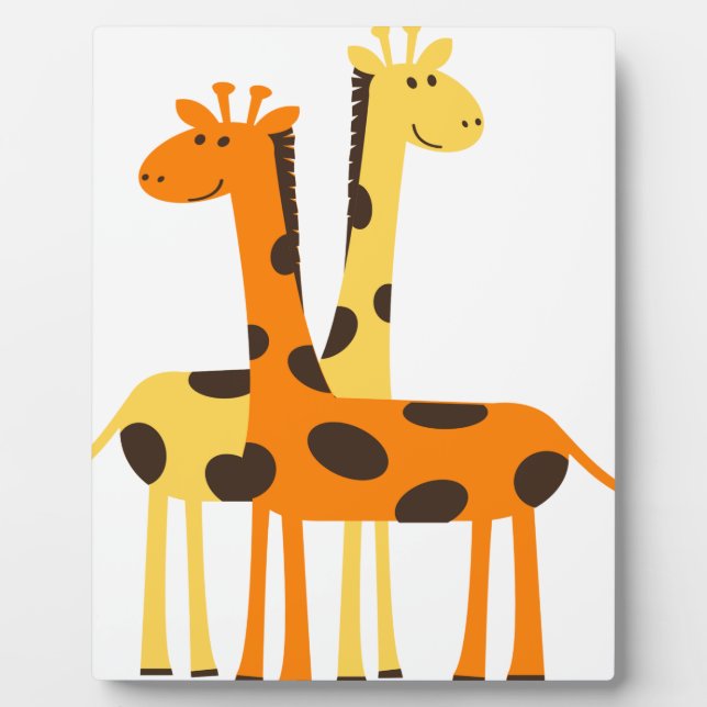 Plaque Photo girafe afrique safari faune (Devant)
