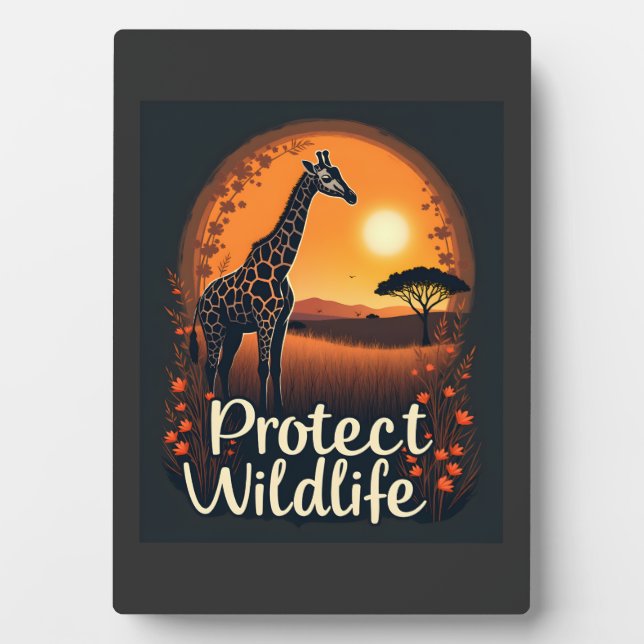 Plaque Photo Giraffe of the Savanna Tank Top (Devant)