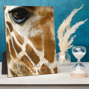 Plaque Photo Giraffe Photo Animaux sauvages Citations Inspira