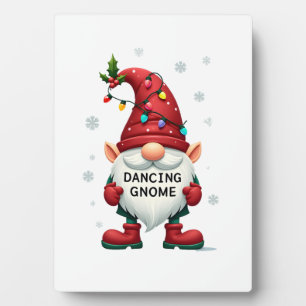 Plaque Photo Gnome de Noël Gnome dansant Famille Noël (2)