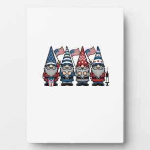 Plaque Photo Gnome infirmière patriotique Gravure vintage vecto