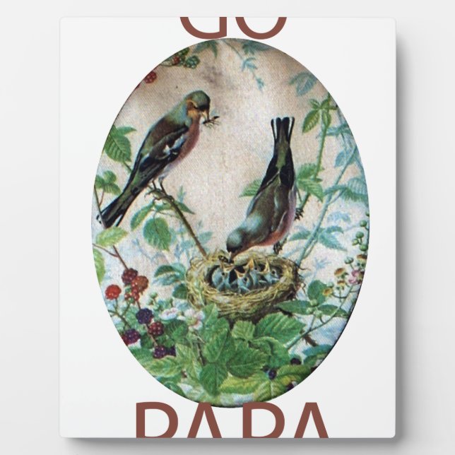 Plaque Photo Go Papa (Devant)