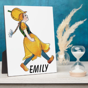 Plaque Photo God Floral Funny Girl