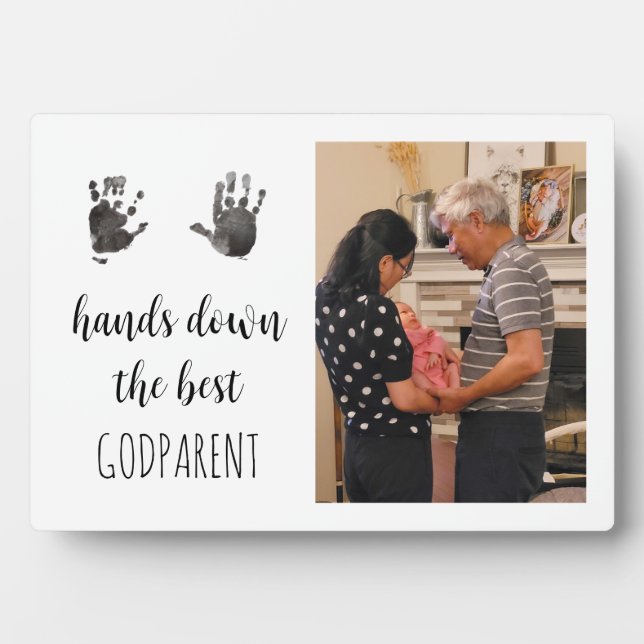 Plaque Photo Godparent Handprint Photo  (Devant)