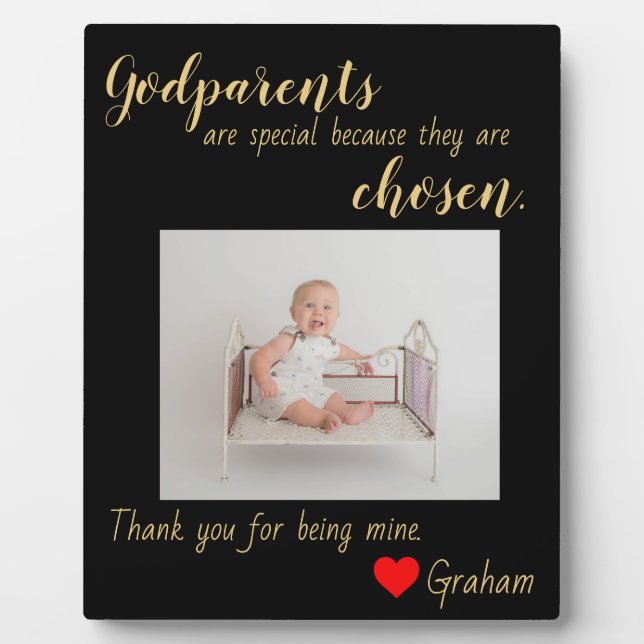 Plaque Photo Godparents baptisés (Devant)