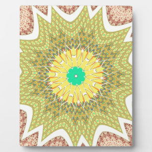 Plaque Photo gOLDEN JAUNE motif tribal d'origine africaine