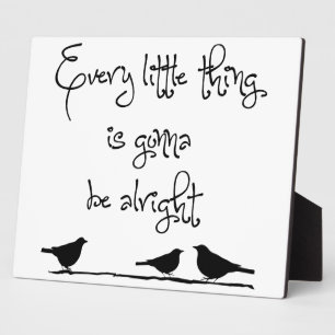 Plaque Photo Gonna Be Alright