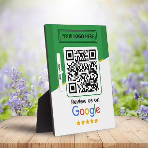 Plaque Photo Google Avis Code QR de lien d'avis d'entreprise