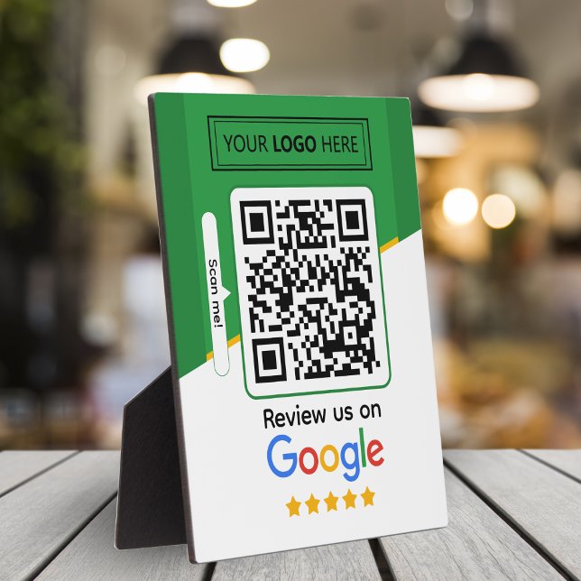 Plaque Photo Google Avis | Code QR de lien d'avis d'entreprise (Review us on google, review request on Google )