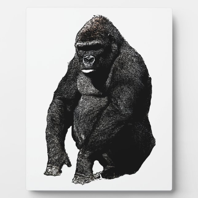 Plaque Photo Gorilla Pop Art (Devant)
