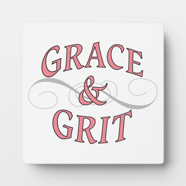 Plaque Photo Grace & Grit pour la dame dure (Devant)