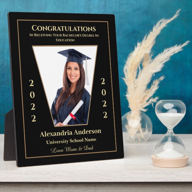 Plaque Photo Graduate Photo Graduation Class of 2022 Custom (Côté)