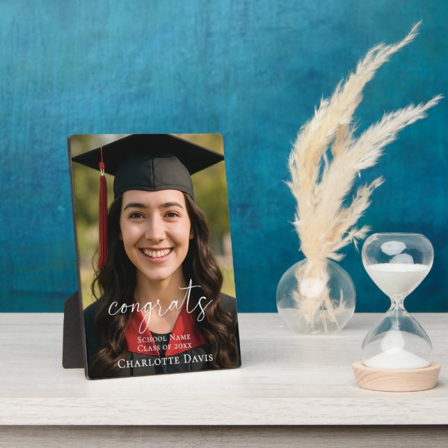 Plaque Photo Graduation Photo Sign Celebrate the Graduate (Côté)