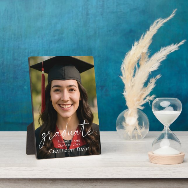 Plaque Photo Graduation Photo Sign Celebrate the Graduate (Côté)
