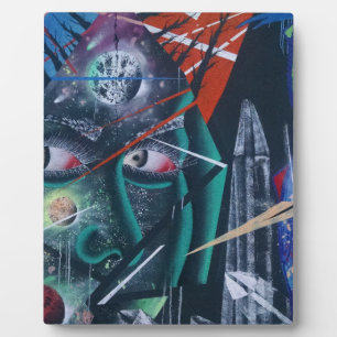 Plaque Photo Graffiti Rave foncée