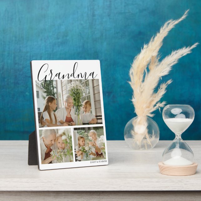 Plaque Photo Grand-mère photo moderne 3 (Côté)