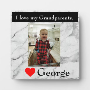 Plaque Photo Grand-parents aiment
