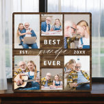 Plaque Photo Grand-père Grandchildren Wood Photo Collage<br><div class="desc">Célébrez le lien spécial entre Papa et ses petits-enfants avec notre plaque "Papa grand-père petits-enfants photo collage". Cette plaque personnalisée met en valeur une collection de photos chères, capturant des moments précieux et des souvenirs partagés entre Papa et ses petits-enfants bien-aimés. Le titre chaleureux "Papa" bien en vue ajoute une...</div>