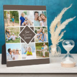 Plaque Photo Grand-Père Nous Vous Aimons 8 Photo Collage Brown<br><div class="desc">Plaque photo élégante pour votre arrière grand-père. Téléchargez 8 de vos photos préférées et celles-ci seront affichées au format carré / instagram dans un simple collage photo style grille. Le texte au milieu dit : "Grand Grand-Père...  nous t'aimons". Il possède une palette de couleurs simples,  marron et blanc.</div>