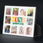 Plaque Photo Grandchildren Photo Collage Best Grandpa Ever Gift<br><div class="desc">Grandchildren Photo Collage Best Grandpa Ever Gift</div>