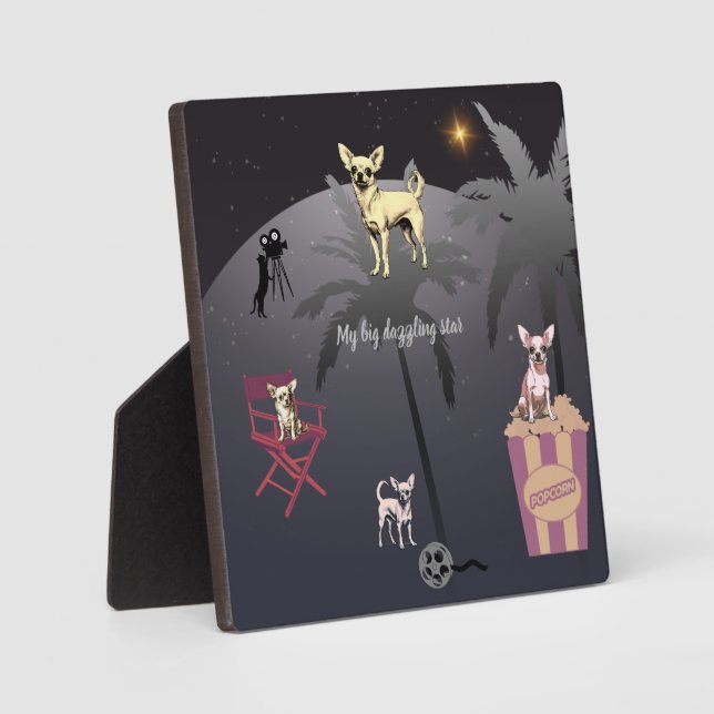 Plaque Photo Grande étoile éblouissante (Recto)