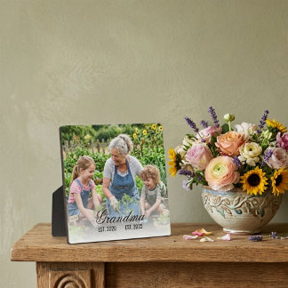 Plaque Photo Grandma Est Photo Keepsake