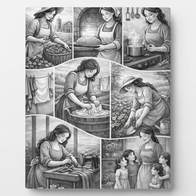 Plaque Photo Grandmother Mom Mother's Day  (Devant)