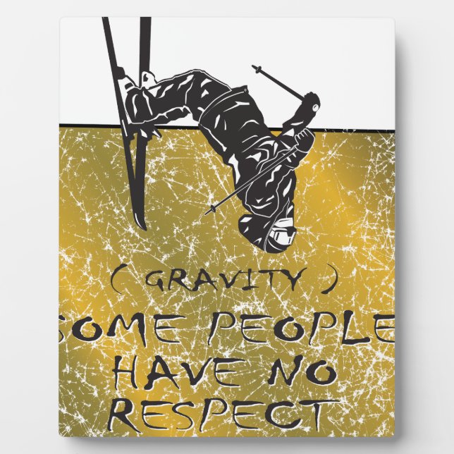 Plaque Photo Gravity Skier (Devant)