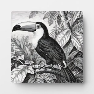 Plaque Photo Gravure de Toucan dans le Feuillage de la Jungle