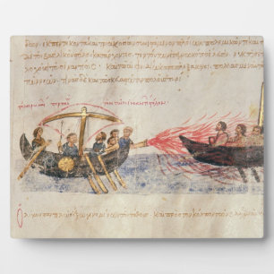 Plaque Photo Greek fire (vellum)