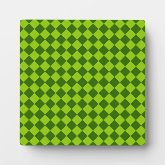 Plaque Photo Green Combination Diamond Motif par STaylor (Devant)