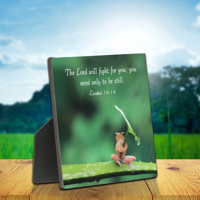 Plaque Photo Green Frog Inspirational  (Créateur téléchargé)