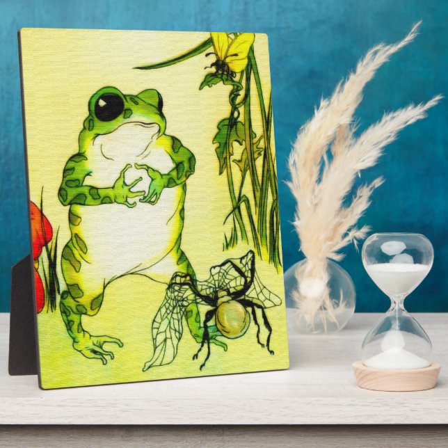 Plaque Photo Grenouille de tache de rousseur (Côté)