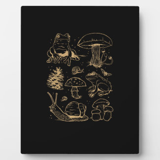 Plaque Photo Grenouilles Et Champignons Dessin Vintage – Aesthe