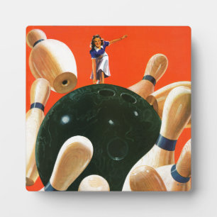 Plaque Photo Grève de Bowling