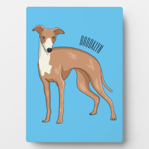 Plaque Photo Greyhound dog