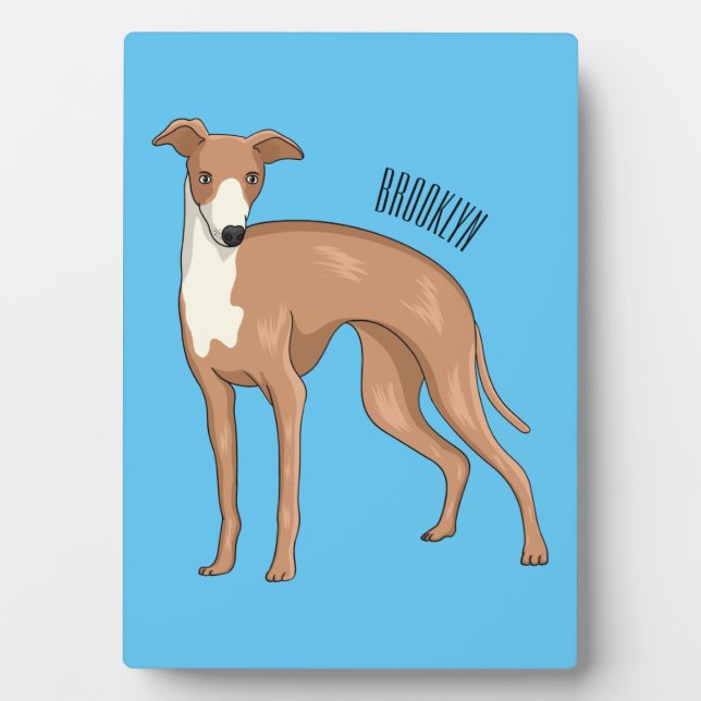 Plaque Photo Greyhound dog (Devant)