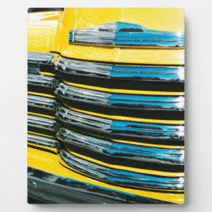 Plaque Photo Grill jaune