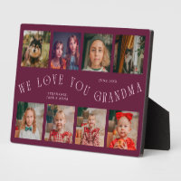 Grille de 8 photos moderne Love You Grand-mère Cra