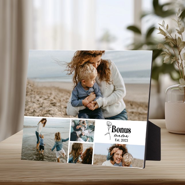 Plaque Photo Grille de mémoire Bonus Mama florale (Créateur téléchargé)