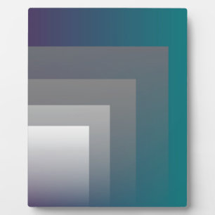 Plaque Photo gris pourpre turquoise