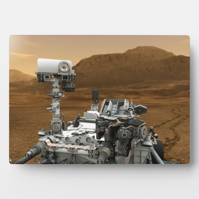 Plaque Photo Gros plan de Mars Curiosity (Devant)