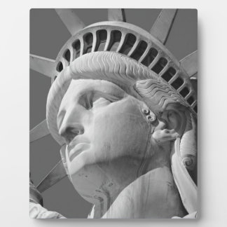 Plaque Photo Gros plan noir et blanc Statue de la Liberté