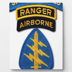 Plaque Photo Groupe des forces spéciales Green Berets FC SFG SO