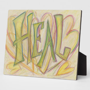 Plaque Photo Guérir le coeur Inspiration Word Art Imprimer Plaq