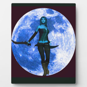 Plaque Photo Guerrier de la Lune bleue