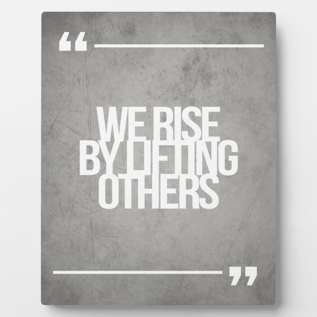 Plaque Photo Guillemets inspirants et motivants (Devant)