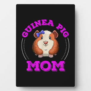 Plaque Photo Guinée Cochon Maman Fer Animal de compagnie Mors J